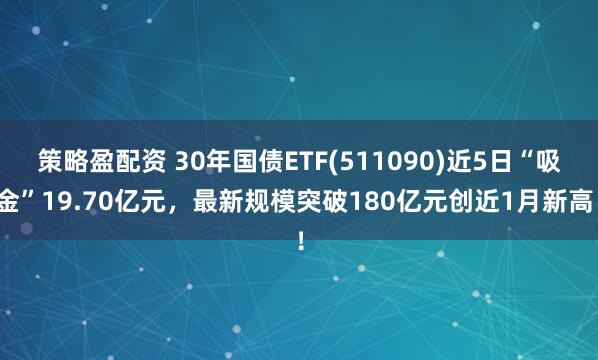 策略盈配资 30年国债ETF(511090)近5日“吸金”19.70亿元，最新规模突破180亿元创近1月新高！